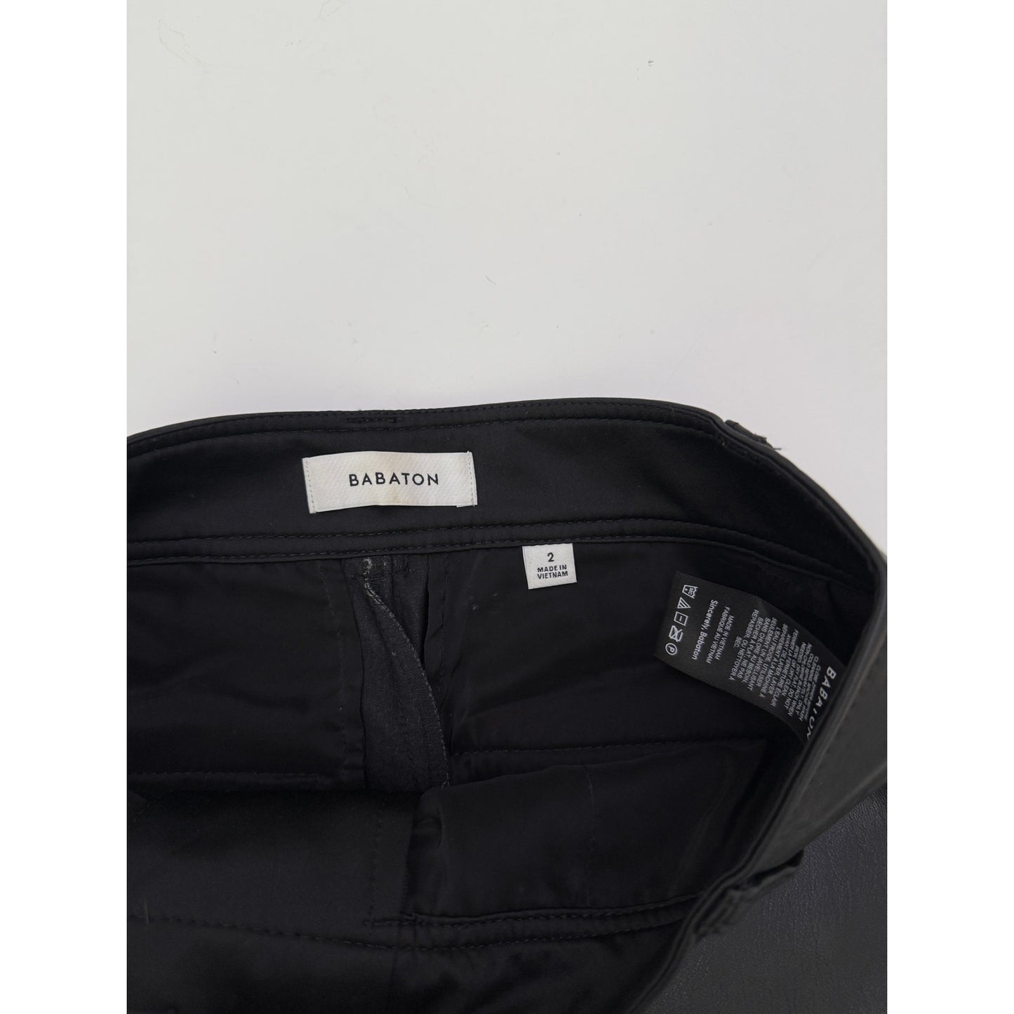 Aritzia Babaton high rise leather pants - size 2