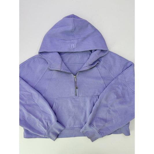 lululemon lilac smoke 1/2 zip scuba hoodie - size XL/XXL