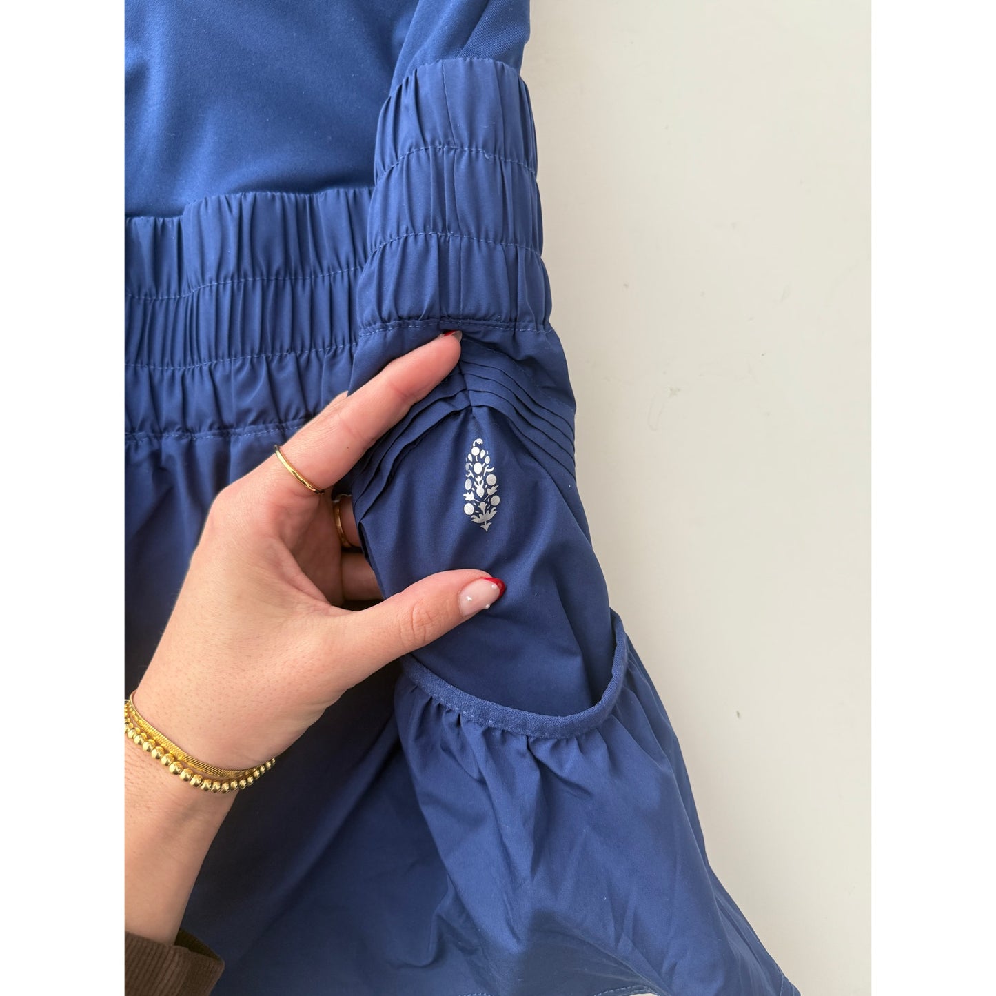 Free People navy blue get your flirt on shortsie - size medium