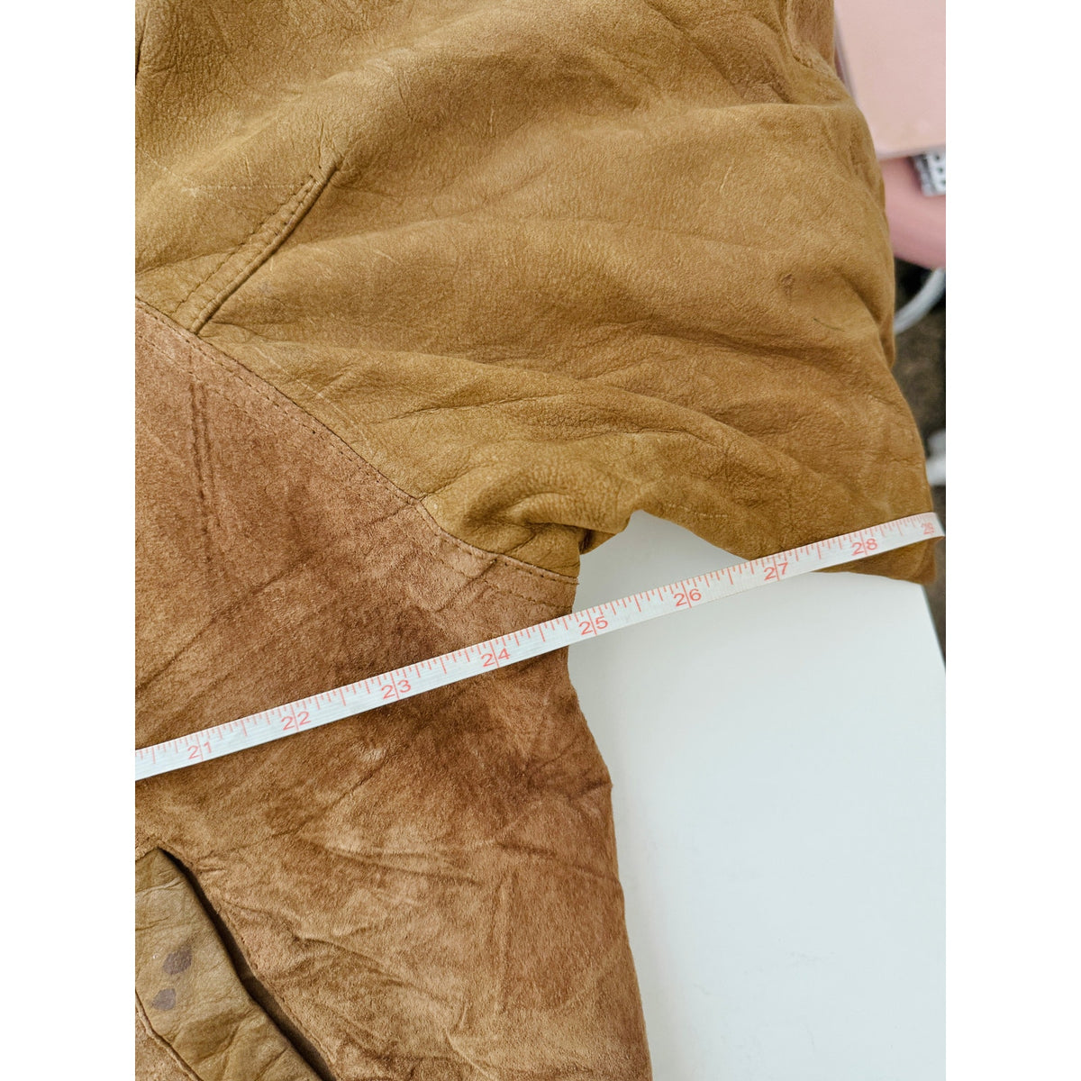 Vitnage ADA brown leather bomber jacket - size medium