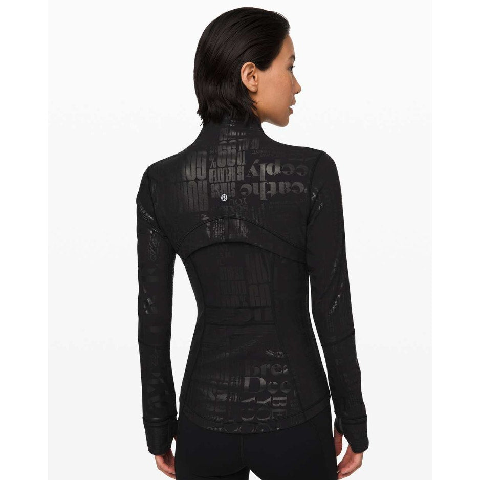 Lululemon foil black define jacket - 20YR Manifesto - size 4