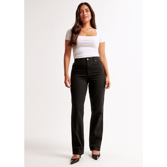 Abercrombie 90's straught ultra high rise jeans - curve love 0/25 LONG