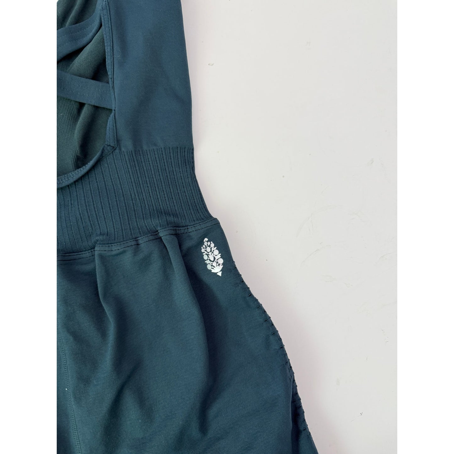 Free People Movement Teal Good Karma Runsie - Size Small