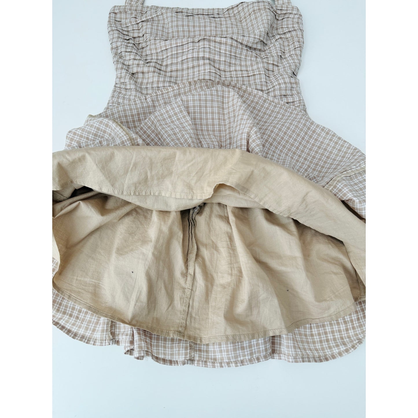 Abercrombie and fitch checkered halter mini dress - size small