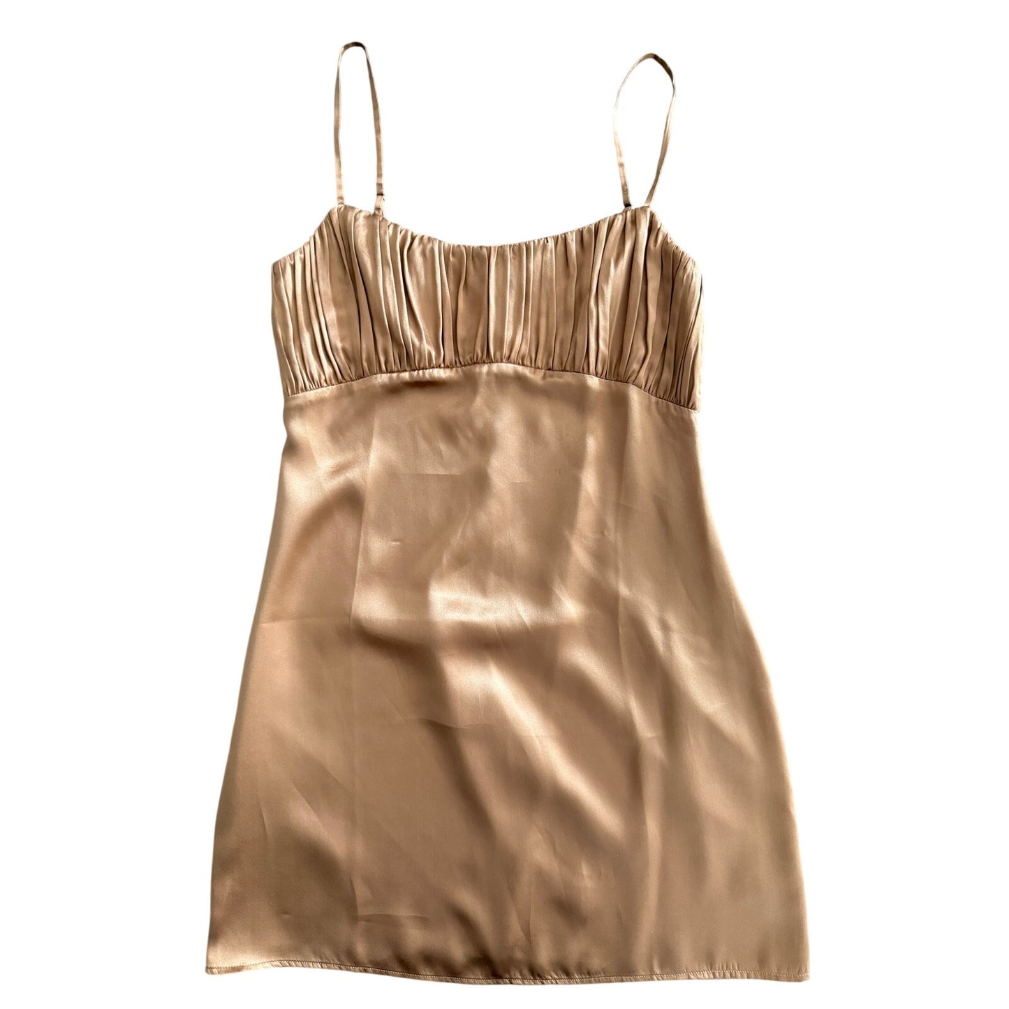 Reformation mezcal 100% silk brown mini dress  - size 4