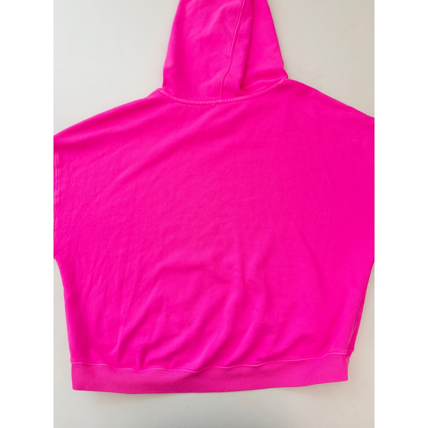 gap pink mini logo cropped hoodie - size large