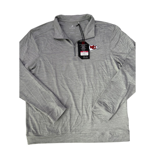 Men's antigua kansas city chiefs quarter zip - size Large