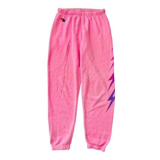 Aviator Nation pink bolt fade sweatpants - size medium