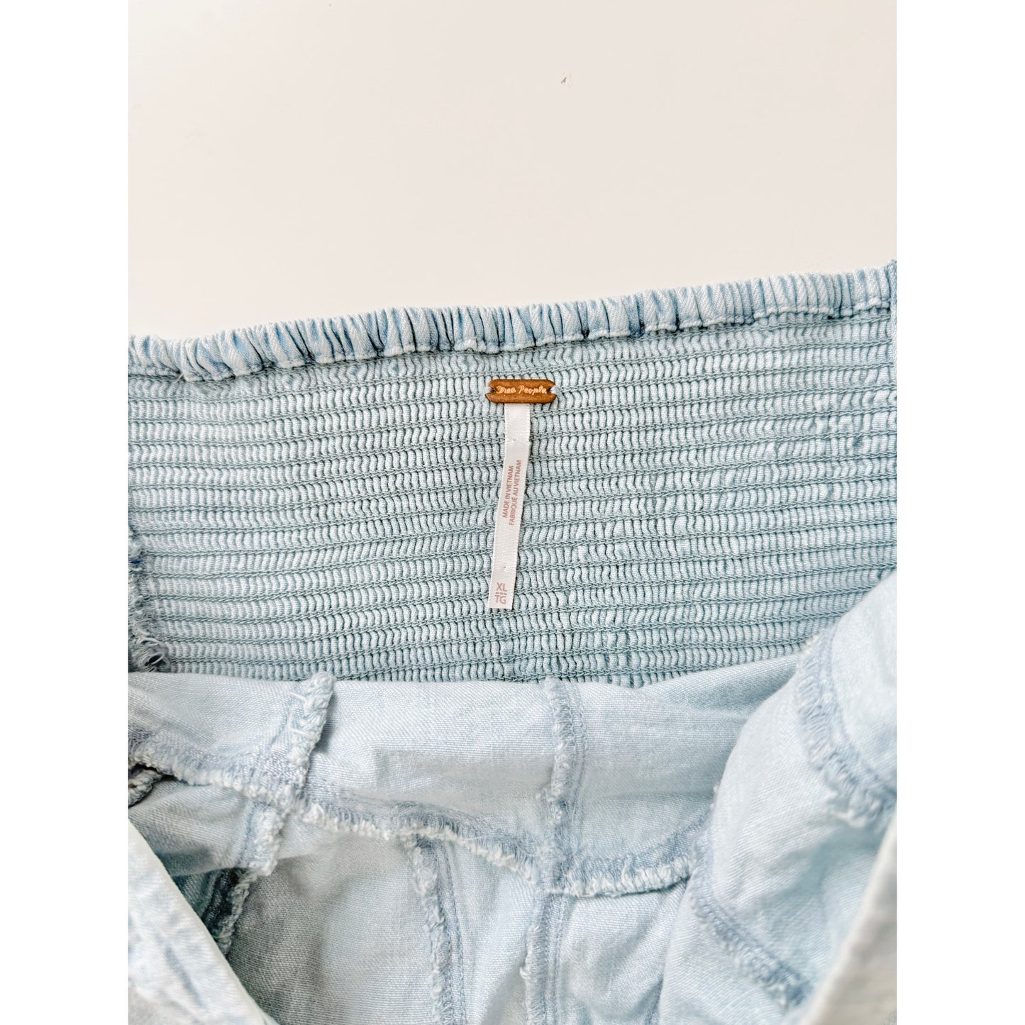 Free People better days denim tube top - size XL