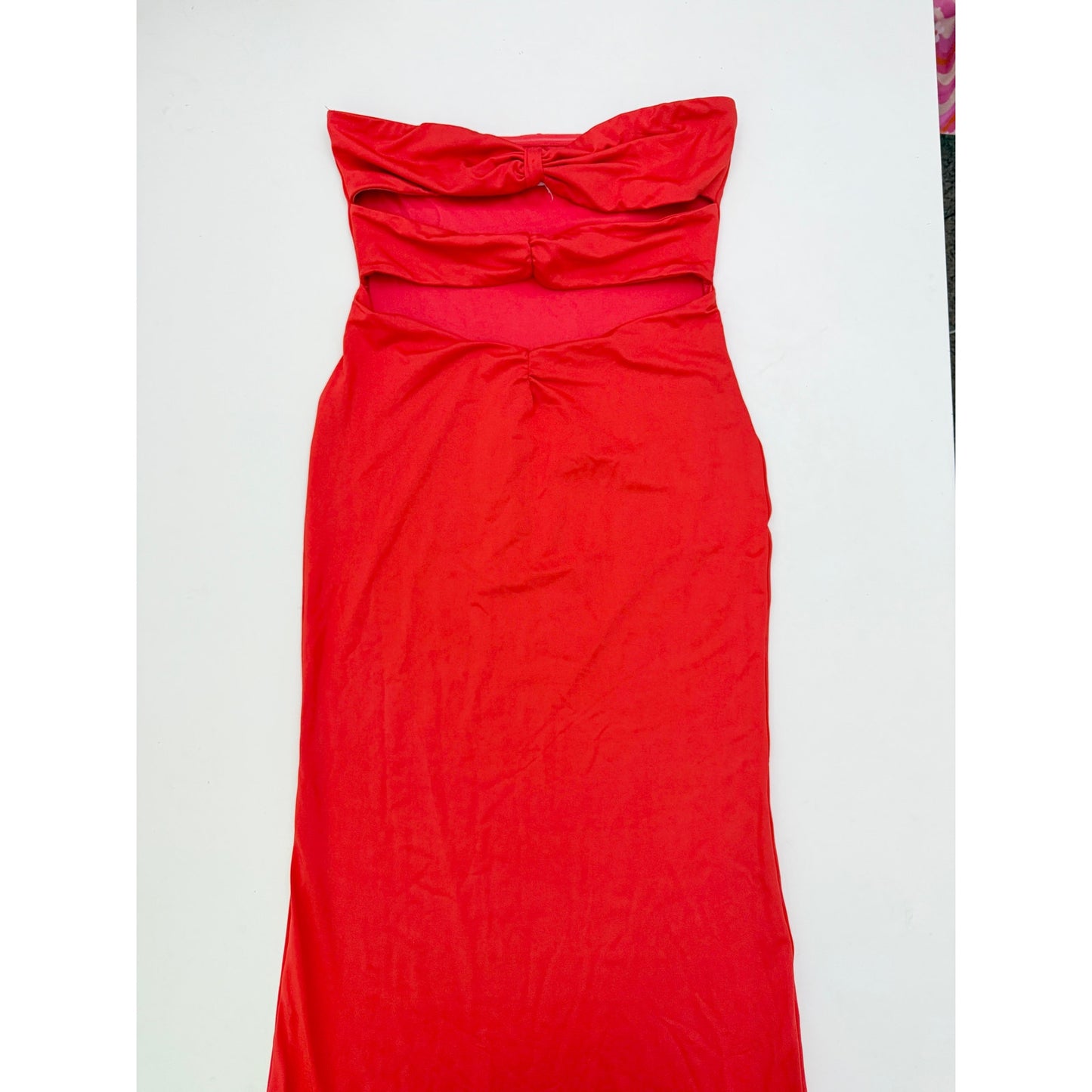 Peppermayo red tianna strpess maxi dress - size 8