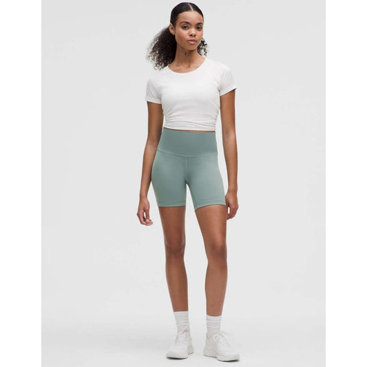 Lululemon high rise wunder train high rise shorts - size 6, 6" inseam