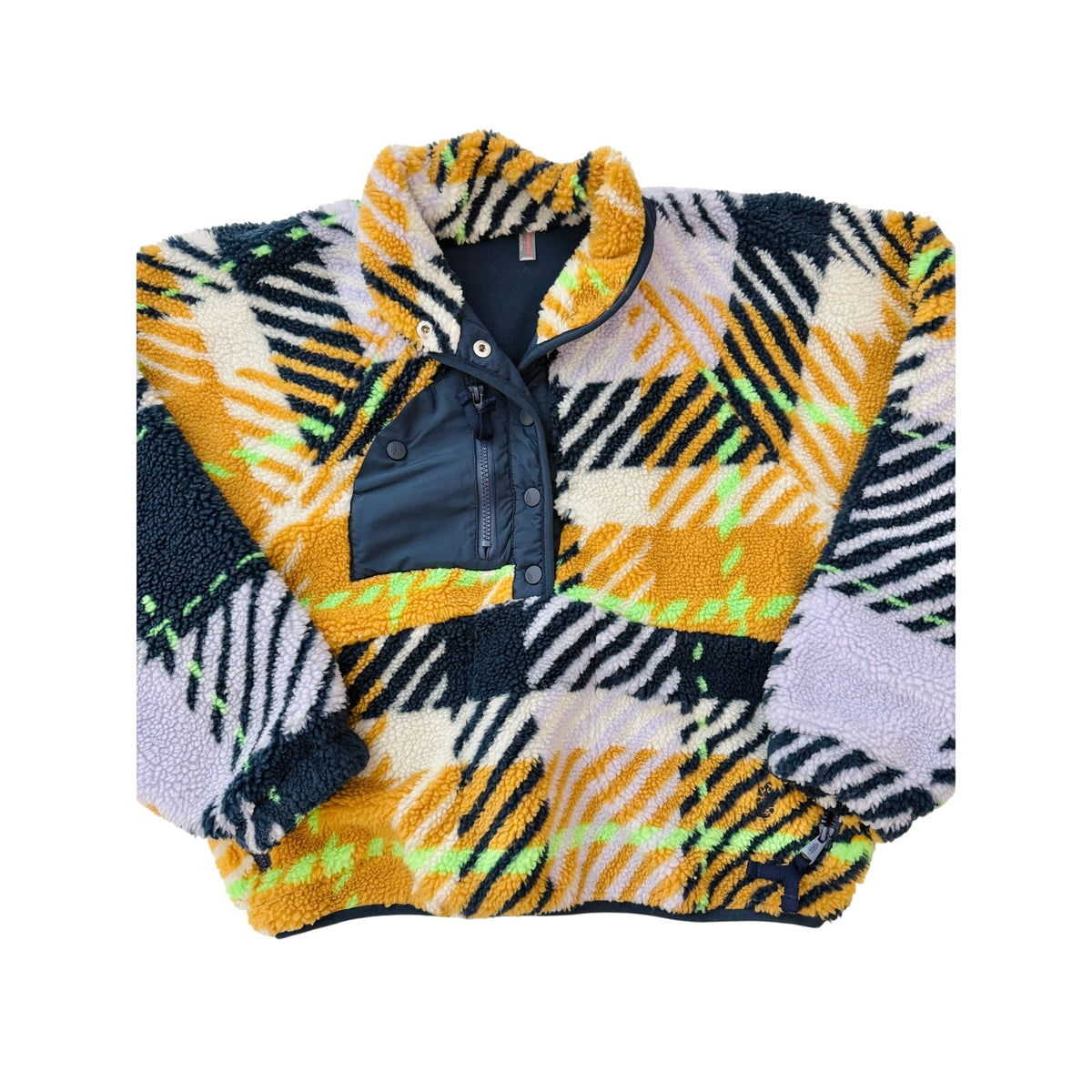 Free People FP Movement Hit the Slopes Printed Pullover - size small