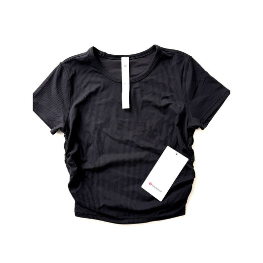 Lululemon black all it takes ribbed tee - size 6
