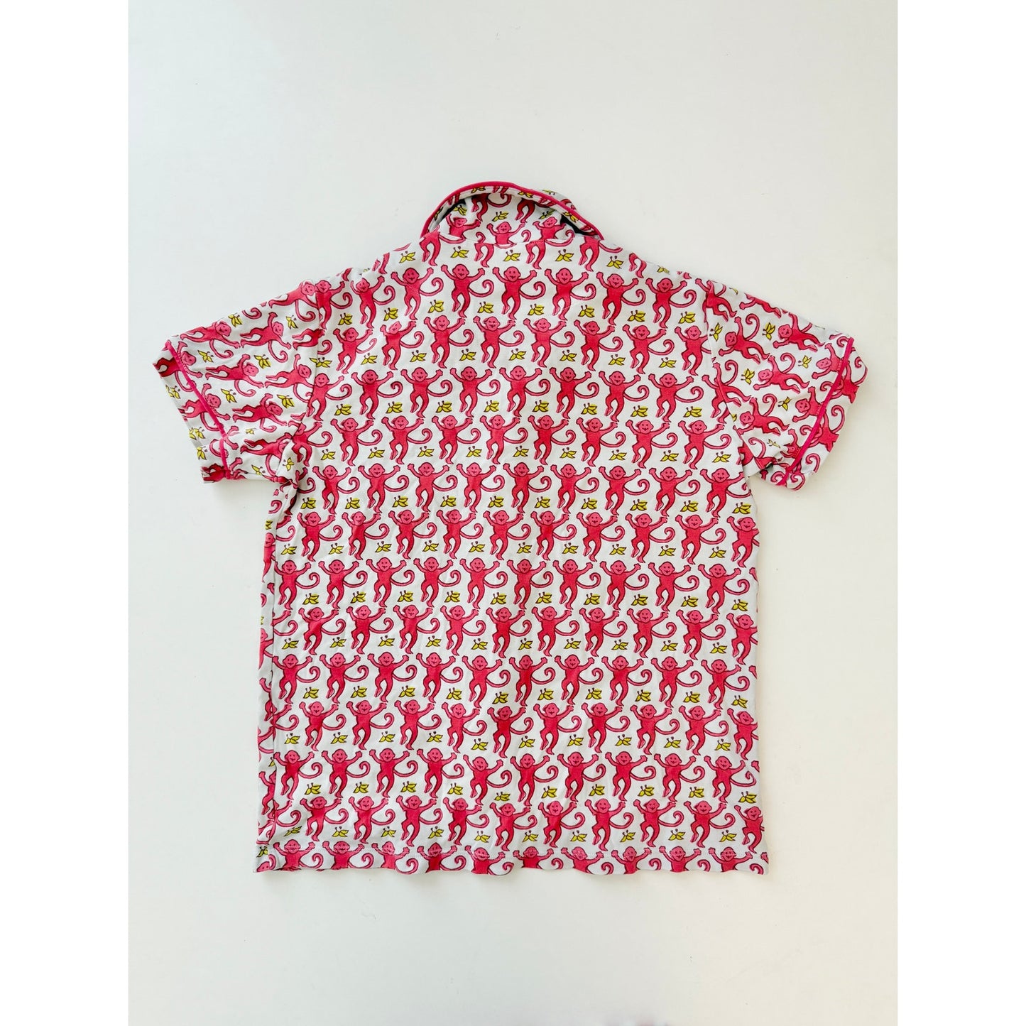 Roller rabbit pink monkey polo pj set - size XS