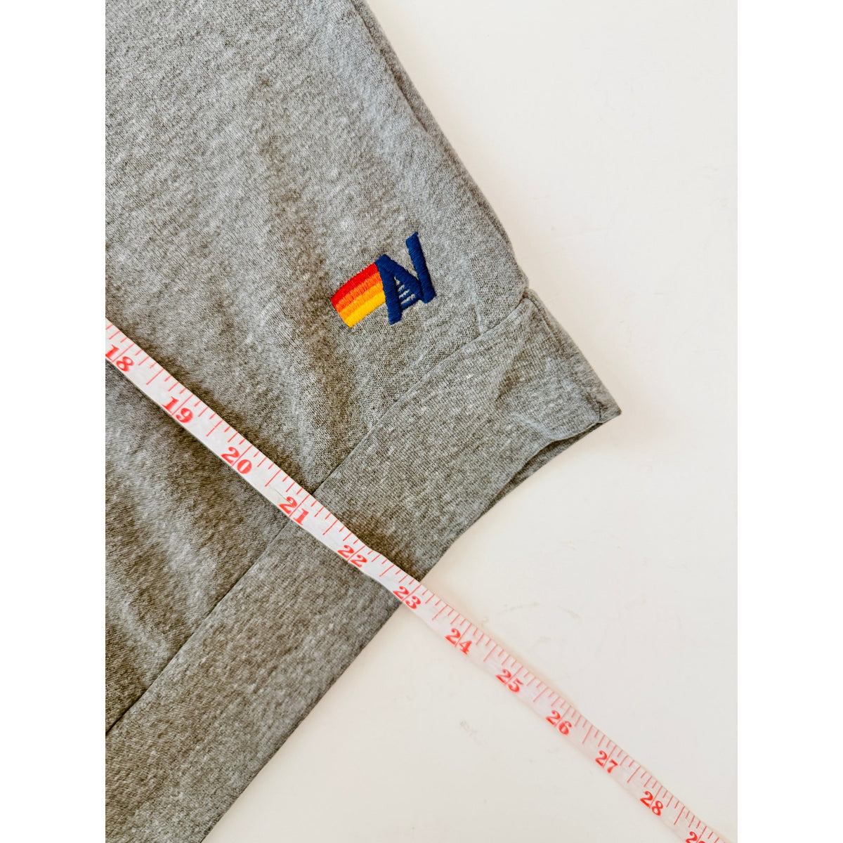 Aviator Nation heathered grey logo hoodie - size small