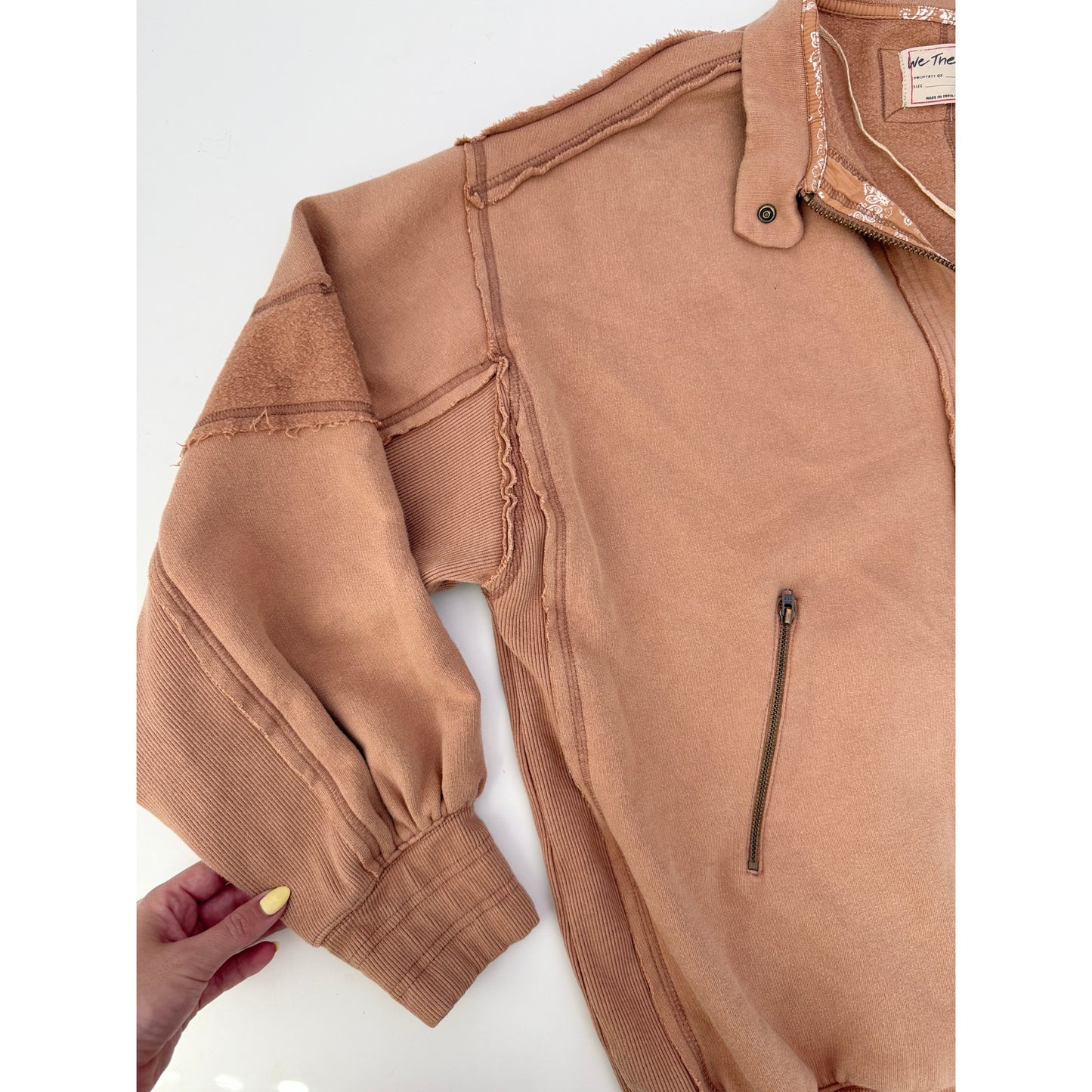 Free people we the free lou moto zip jacket - size medium