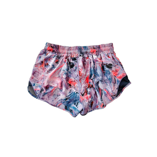 Lululemon patterened hotty hot shorts - size 6, 2.5"" inseam