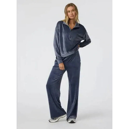 Vuori haven wideleg pants azure blue - size medium
