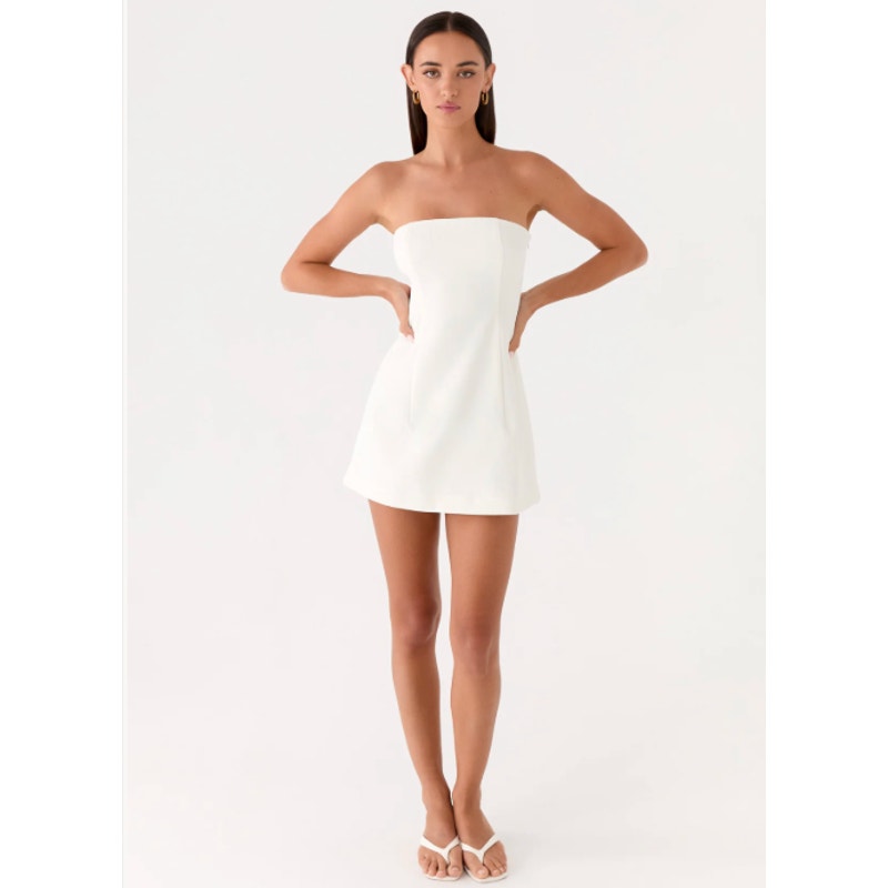 Peppermayo strapless a line mini dress- size 4