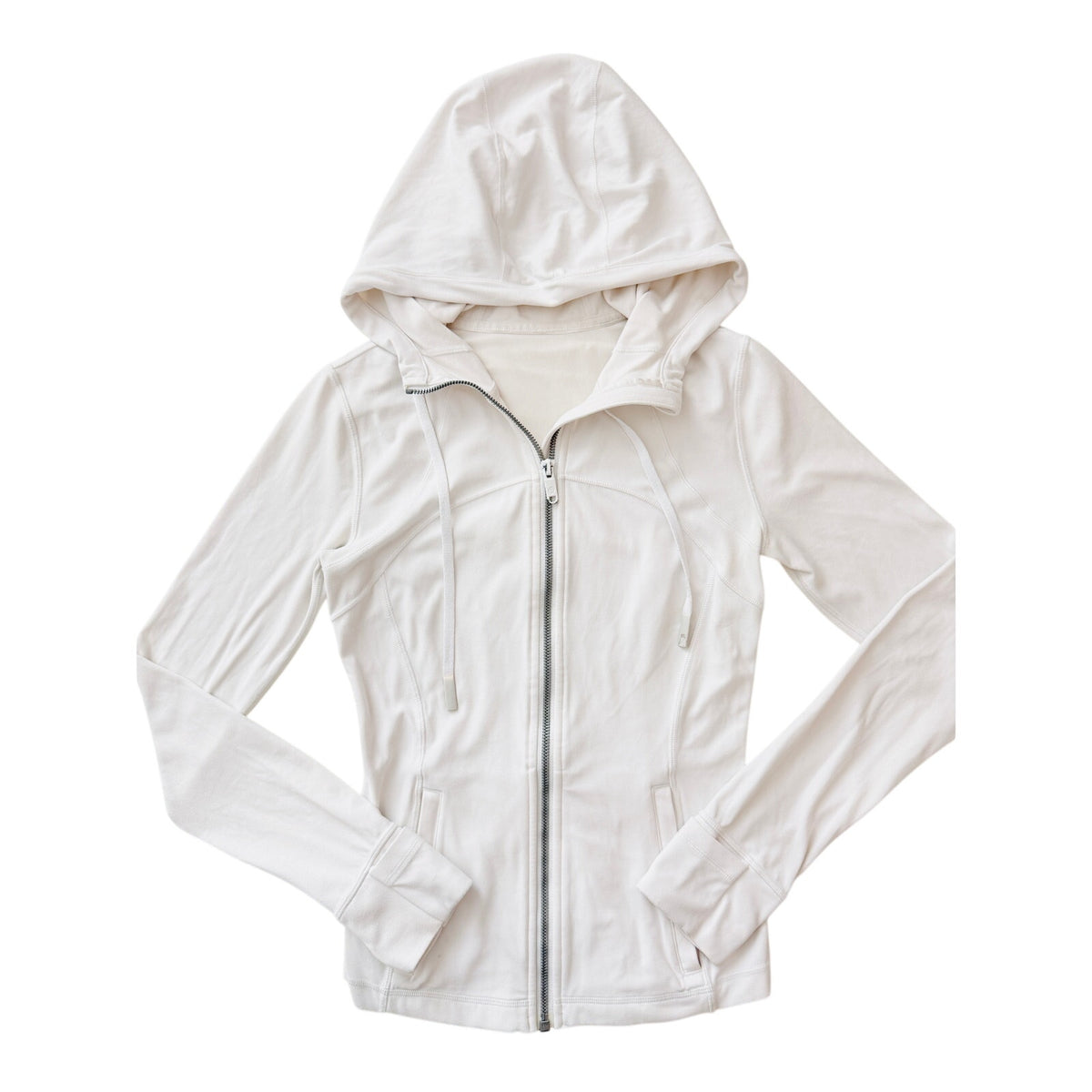 Lululemon white hooded define jacket - size 4
