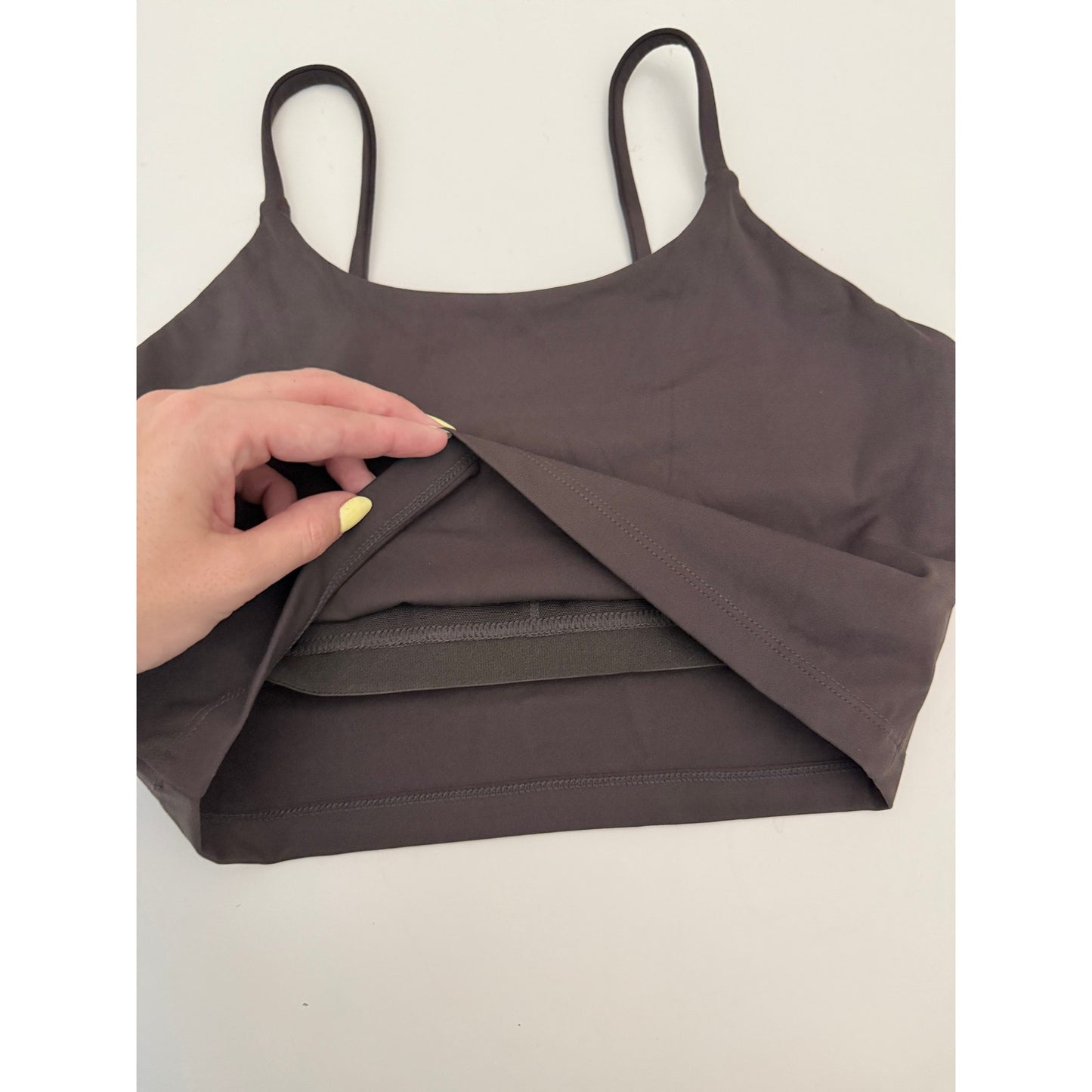 Andola coffee brown ultimate tank bra - size small