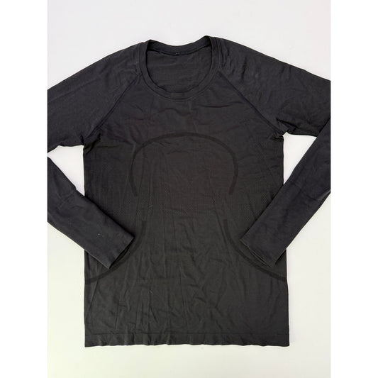 lululemon black long sleeve swifty tech 2.0 - size 10