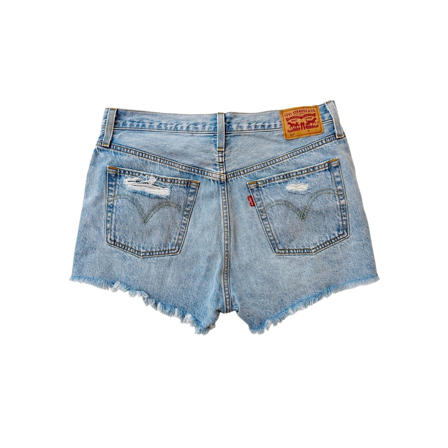levis high rise 501 shorts - size 31