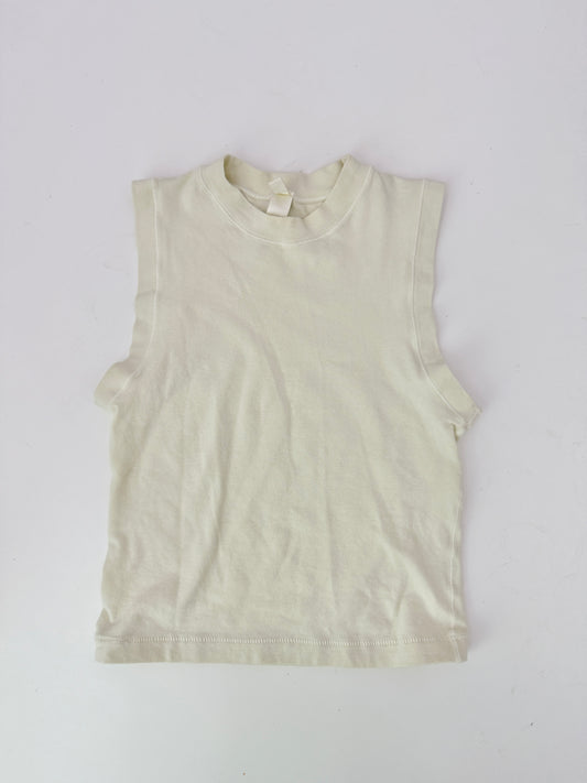 skims ivory cotton jersey tank top  (size XS)