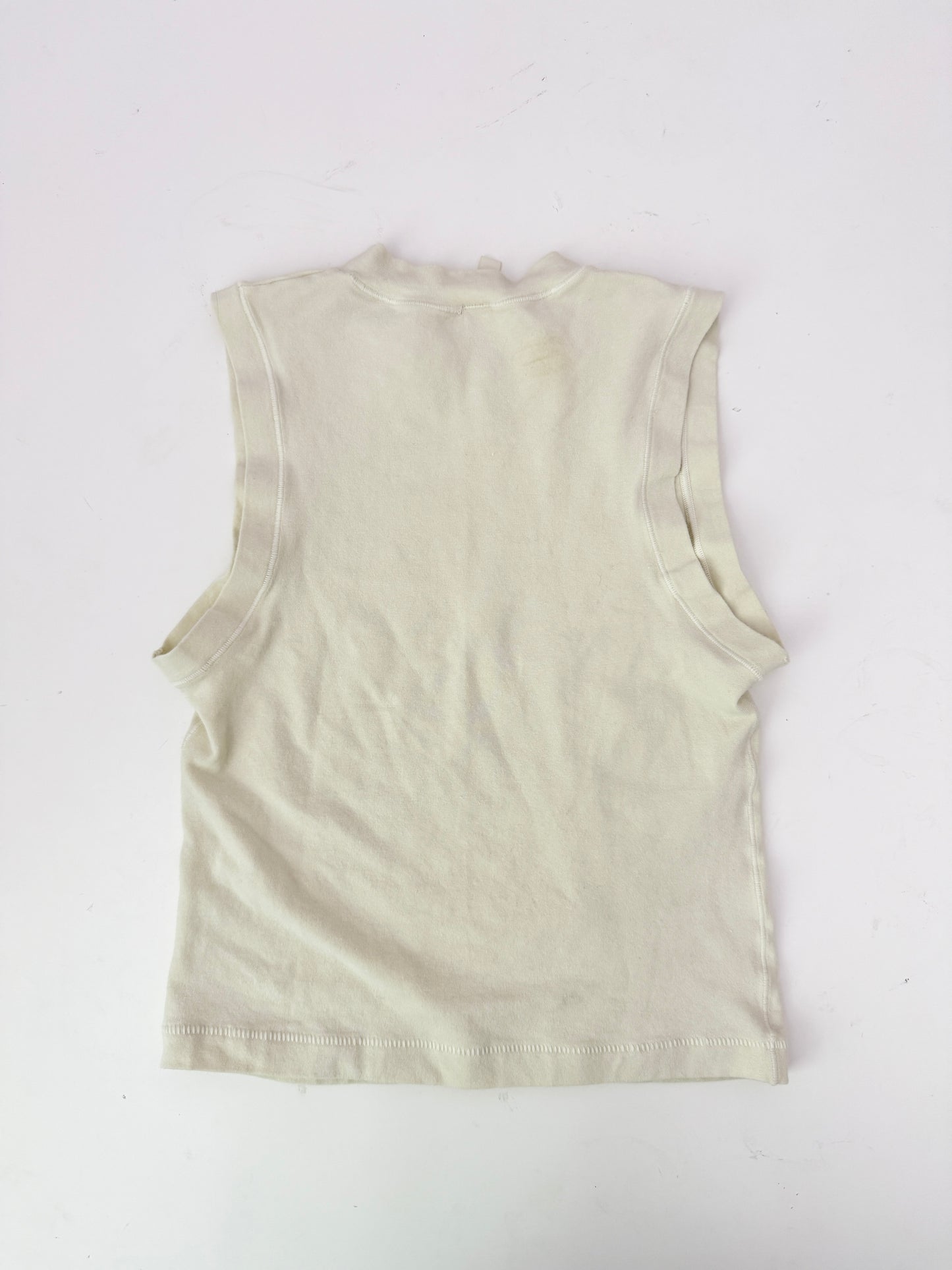 skims ivory cotton jersey tank top  (size XS)