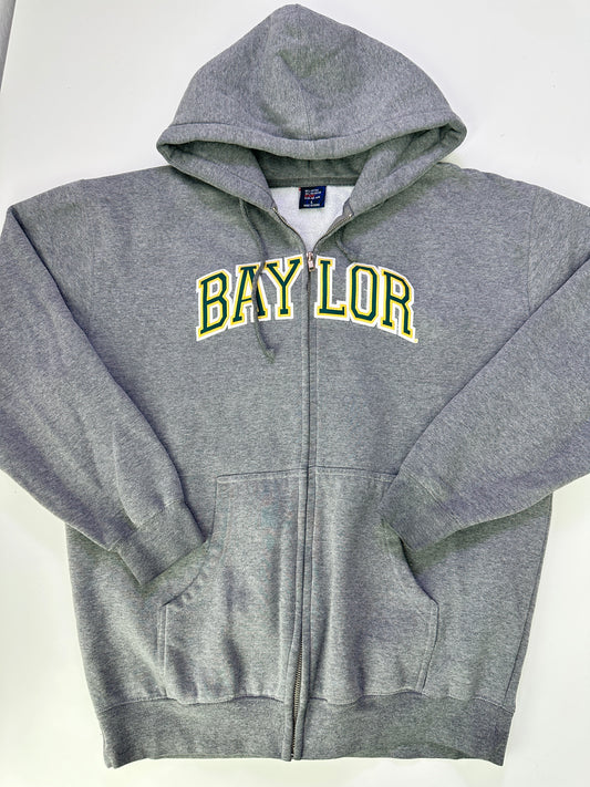 vintage Baylor University zip up jacket (size large)