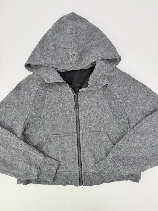 Lululemon grey scuba full zip hoodie- Size XS/S