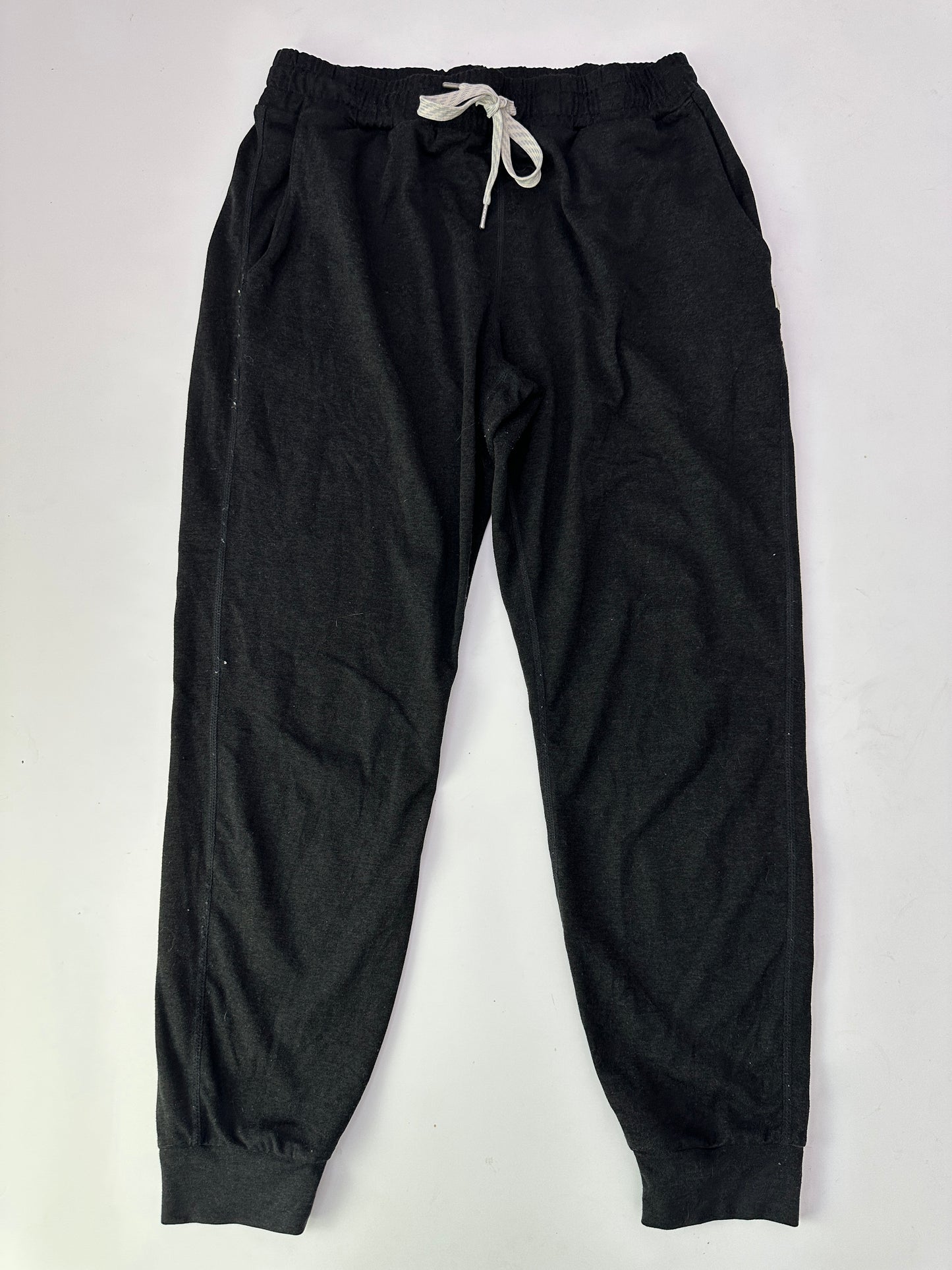 vuori black heather performance jogger (size small)