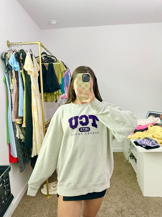 vintage TCU crewneck (size XL)