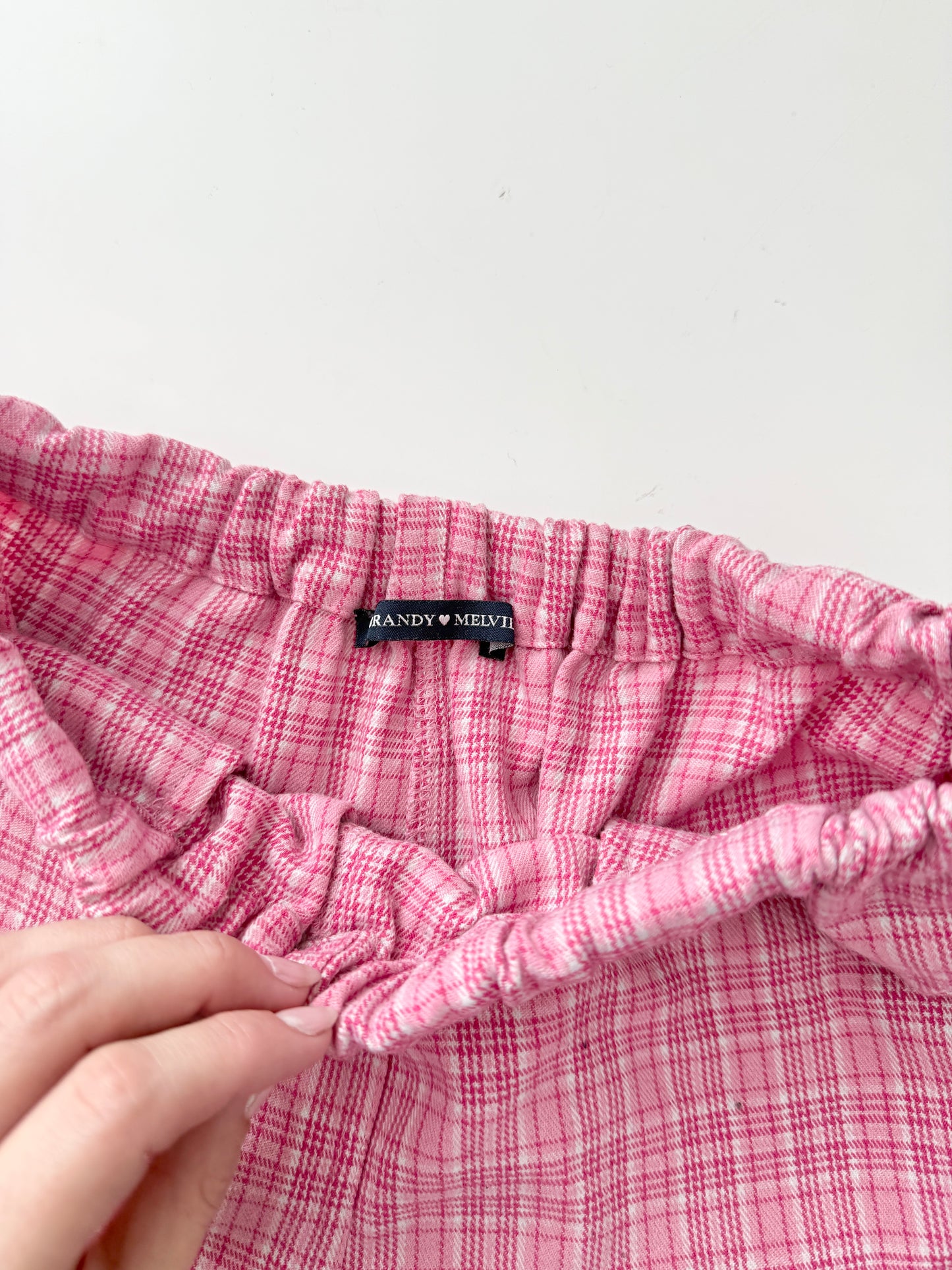 Brandy Melville plaid boxer shorts - one size