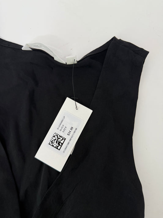 glassons black plunge neck tank (size 6)