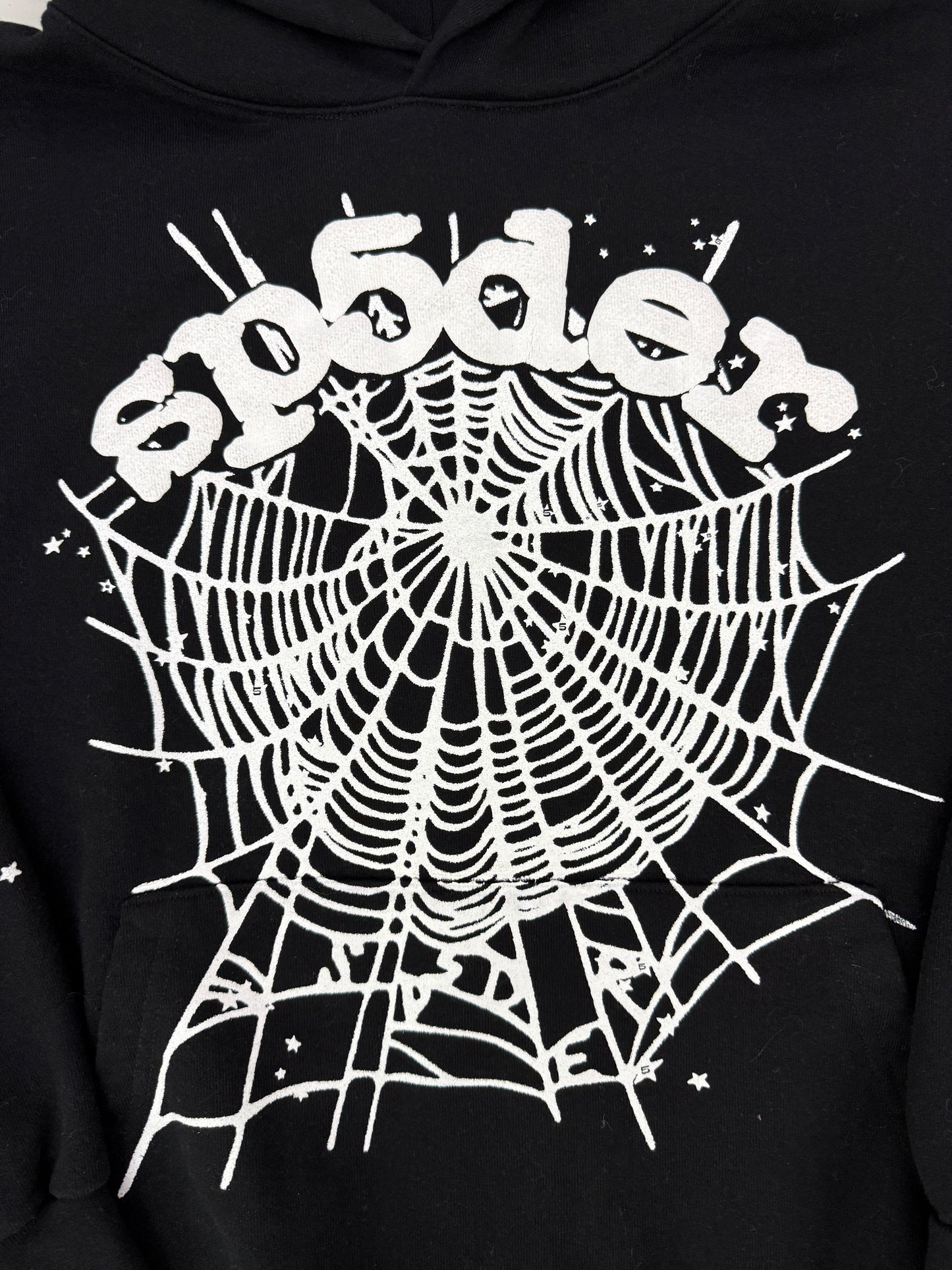 Sp5der OG black web hoodie (size xlarge - unisex)