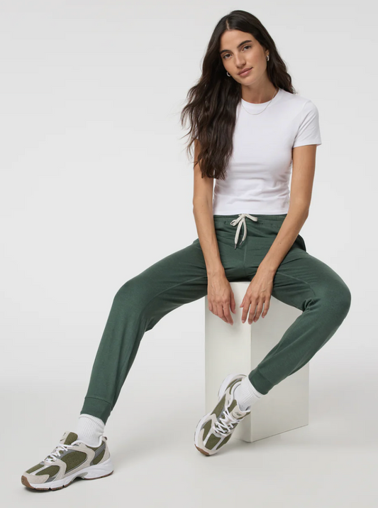 vuori teal heather performance jogger (size XS & small)