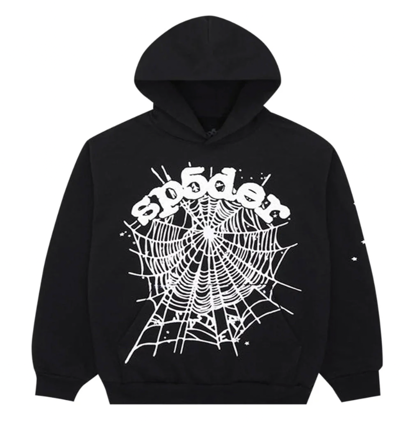Sp5der OG black web hoodie (size xlarge - unisex)