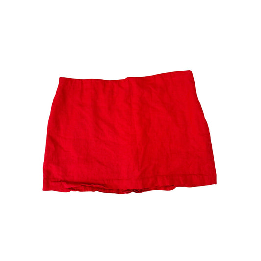 Abercrombie and fitch red scarlett mini skort mid rise - size small