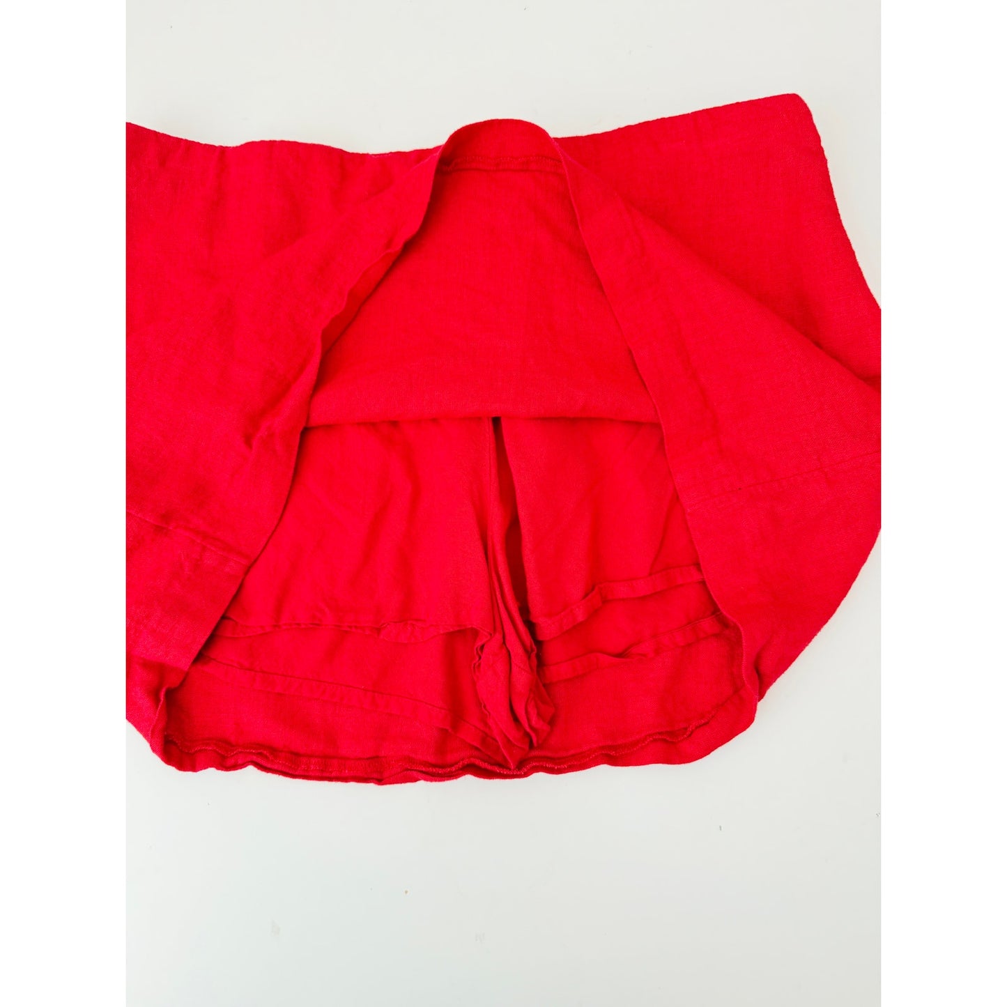 Abercrombie and fitch red scarlett mini skort mid rise - size small