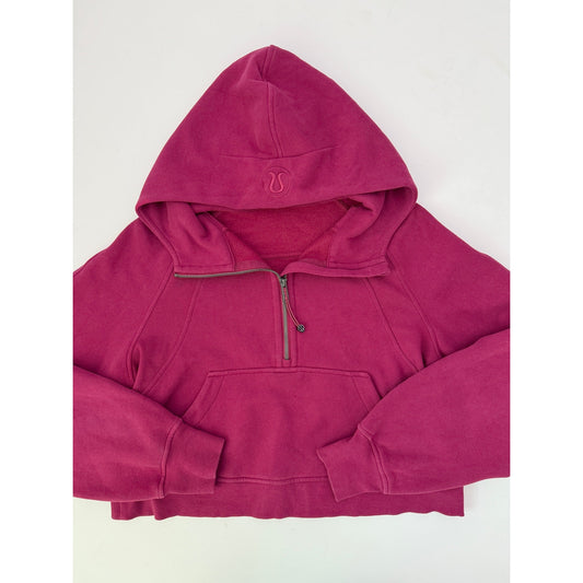 Lululemon pomegranate scuba 1/2 zip hoodie- Size XS/S