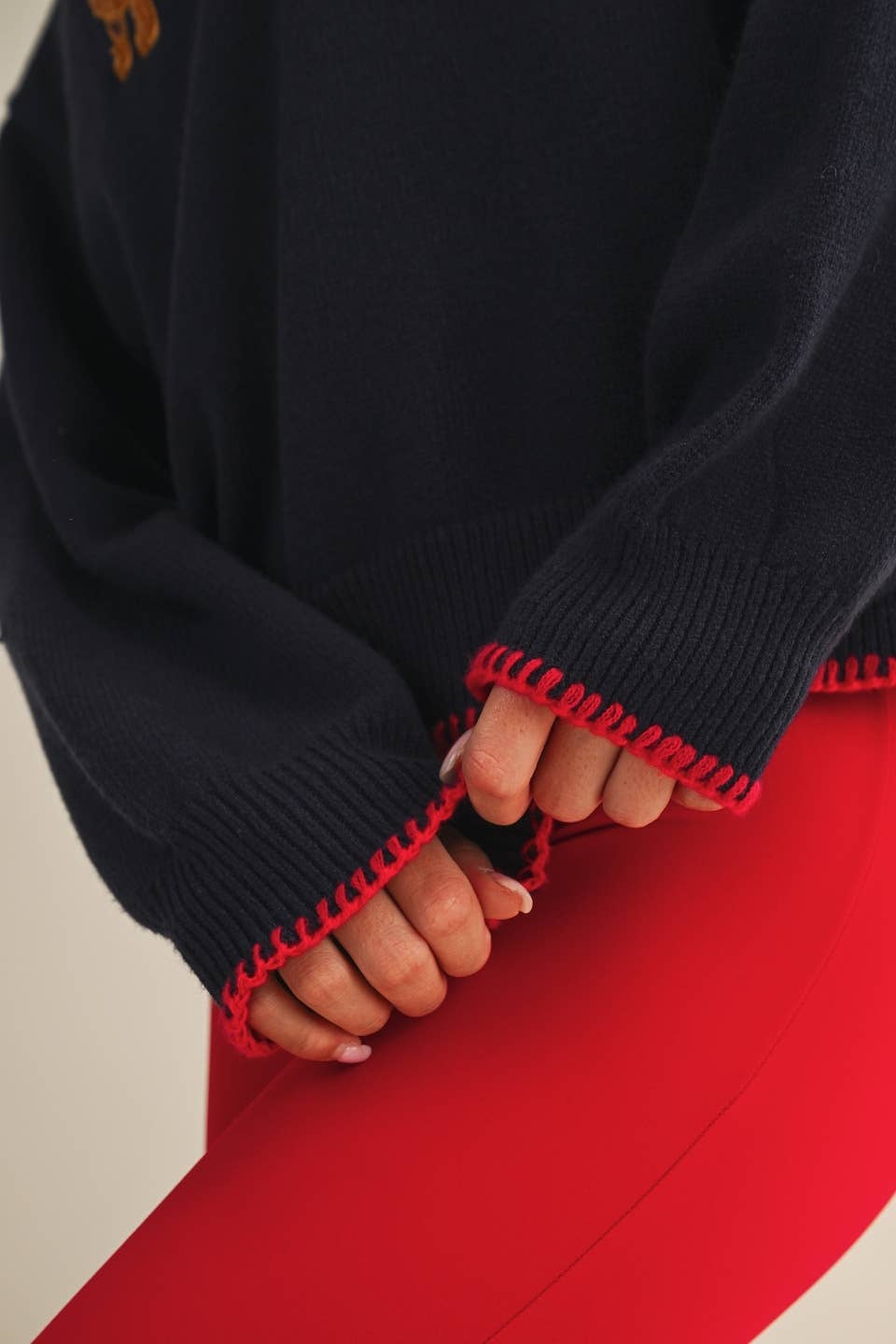 Patriotic Dachshund Embroidered Sweater