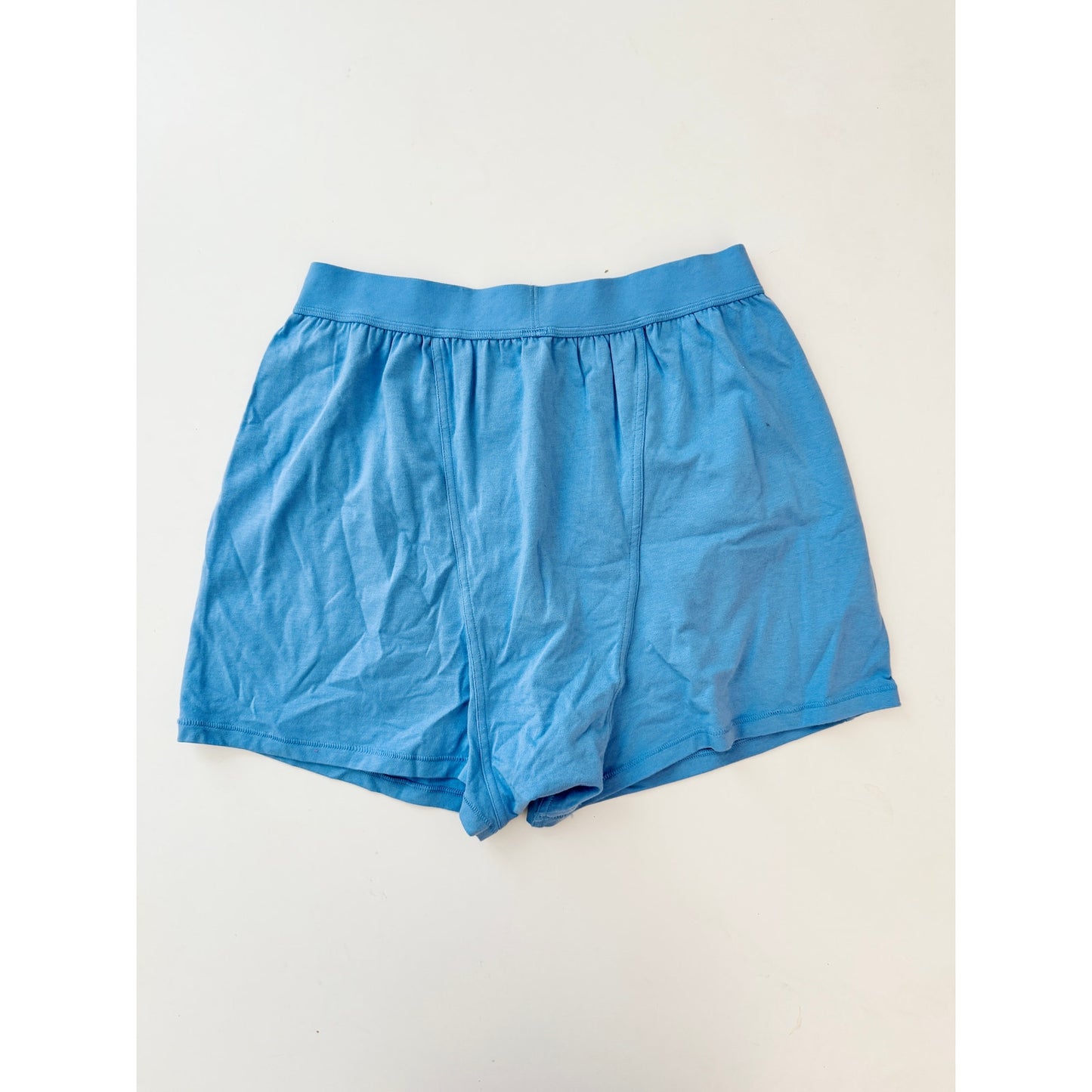 skims boyfriend loose boxer marina blue - size small