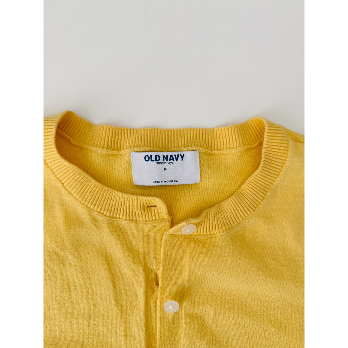 Old navy yellow button down cardigan - size medium