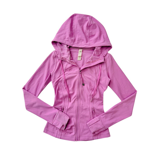 Lululemon dahlia mauve hooded define jacket - size 2