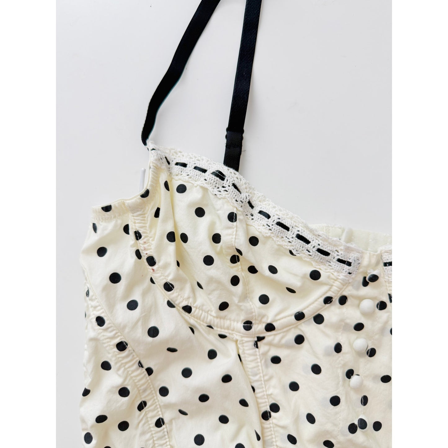 urban outfitters polka dot corset tank - size medium