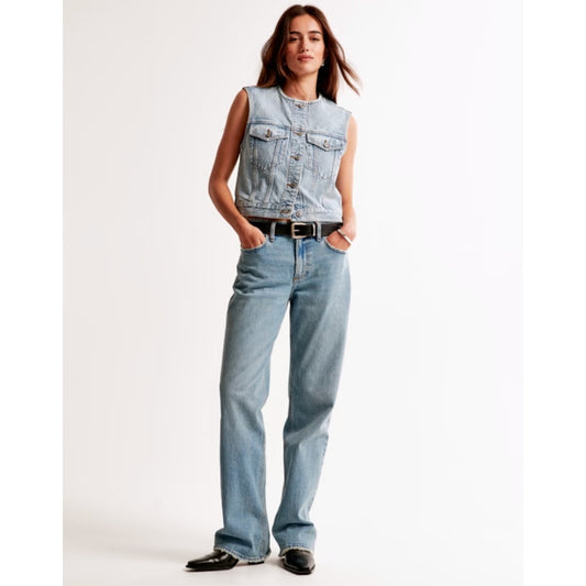 Abercrombie 90's low rise baggy jeans - curve love 2/26