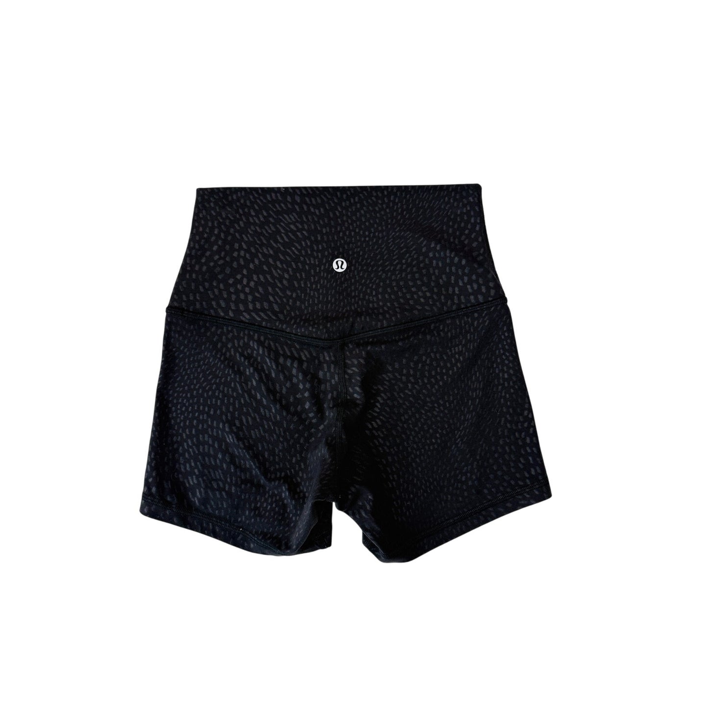 Lululemon black jewel emboss align shorts - size 4, 4"