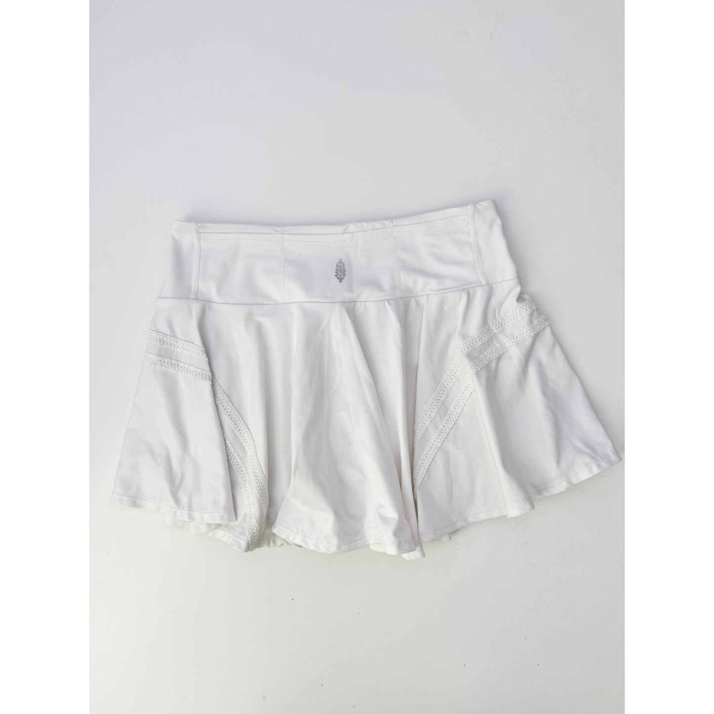 free people white pleats and thank you mini skort - size large