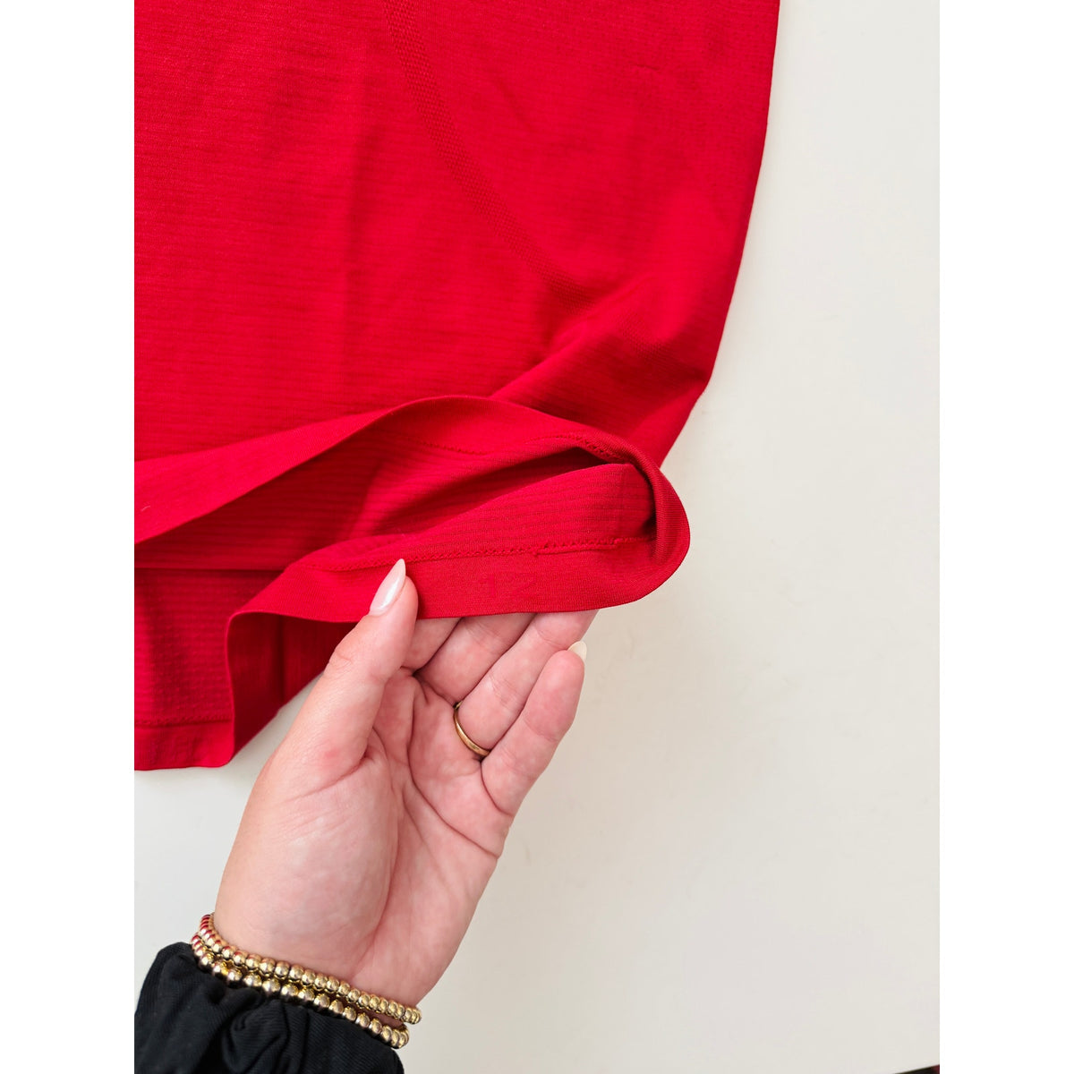 Lululemon dark red short sleeve swiftly tech - size 12